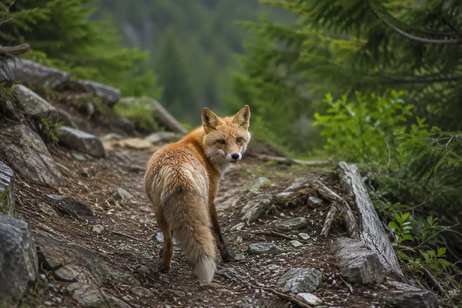 A fox on the Bzerpinsky cornice