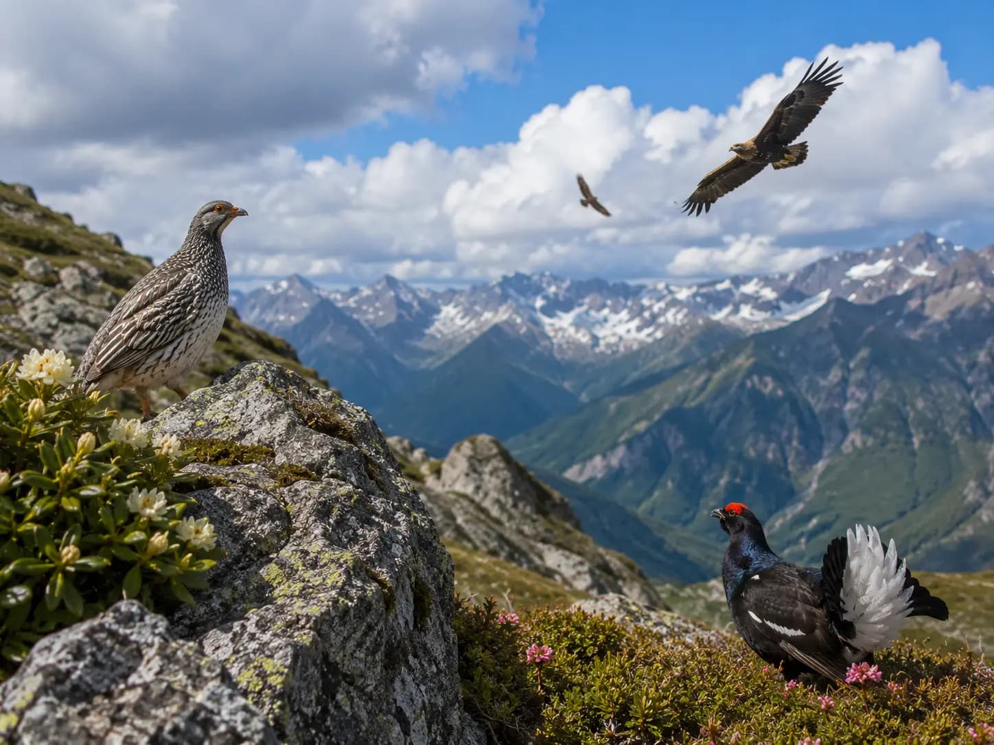 The Caucasian grouse - an endemic of the high country